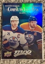 2025 Upper Deck MVP Coming to Your Rink Connor McDavid / Leon Draisaitl #CR-11 card