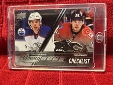 2015 Upper Deck Connor McDavid, Sam Bennett #250 card