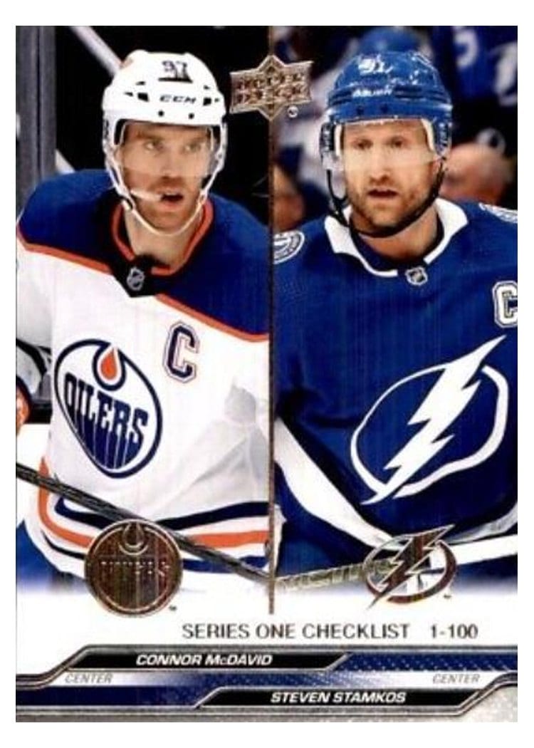 2023-24 Upper Deck Base Set Connor McDavid / Steven Stamkos #199 card