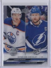 2023 Upper Deck Connor McDavid, Steven Stamkos Clear Cut #199 card