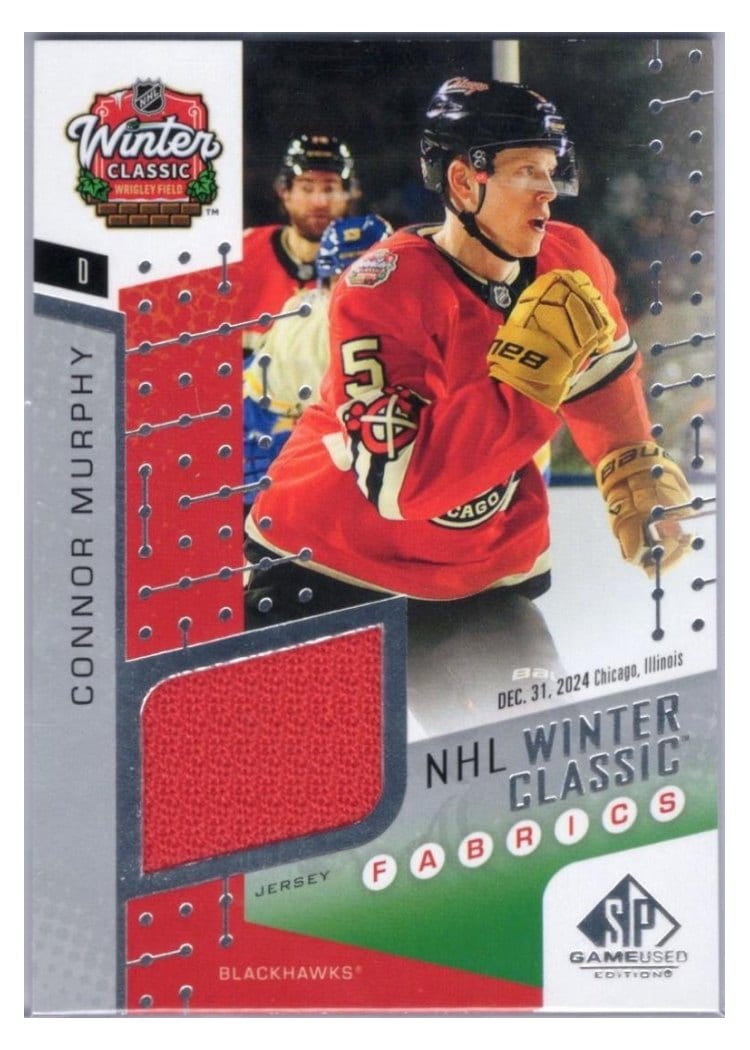 2025-26 SP Game Used 2025 Winter Classic Fabrics Connor Murphy #WCF-11 card