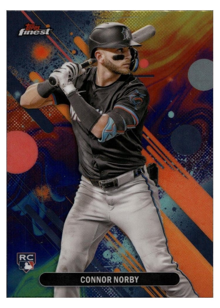 2025 Finest Base Set Connor Norby Oil Spill Refractor #81 card
