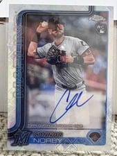 2025 Topps Chrome Logofractor Edition Rookie Autographs Connor Norby #RA-CN card