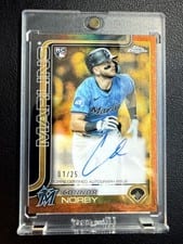 2025 Topps Gilded Collection Chrome Gold Autographs Connor Norby #CGA-CN card