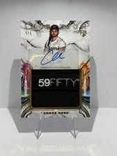 2025 Topps Inception Inception Autograph Jumbo Relic Hat Connor Norby #IAJH-CN card