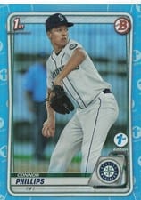 2020 Bowman Draft 1st Edition Connor Phillips #BD-71 card
