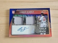 2022 Panini Absolute Tools of the Trade 2 Swatch Signatures Connor Seabold #TT2S-CO card