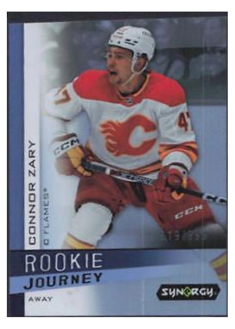 2023-24 Upper Deck Synergy Rookie Journey Away Connor Zary #RJ-13 card