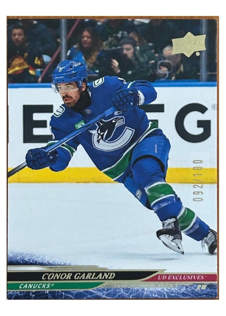 2024-25 Upper Deck Base Set Conor Garland Exclusive #429 card