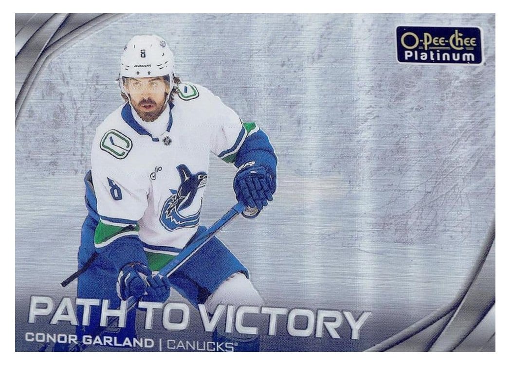 2025-26 O-Pee-Chee Platinum Path to Victory Conor Garland #PV-20 card