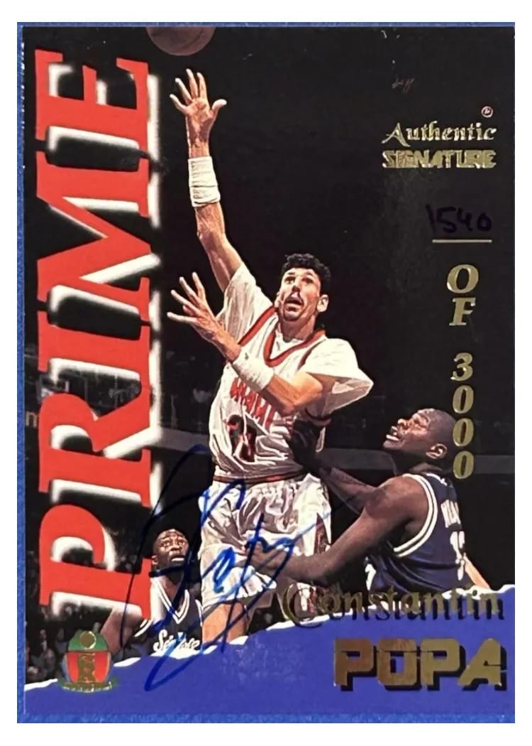 1995 Signature Rookies Fame and Fortune Constantin Popa #30 card