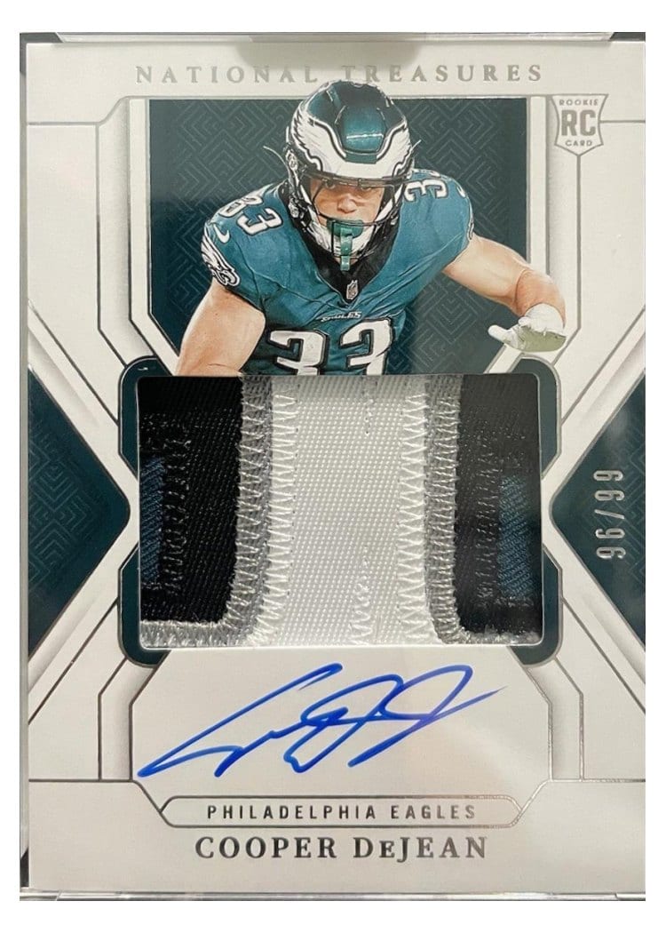 2024 Panini National Treasures Base Set Cooper DeJean #194 card