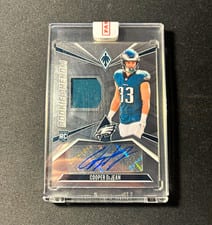 2024 Panini Phoenix Rookie Phenom Jersey Autographs Cooper DeJean #RPJA-CDN card