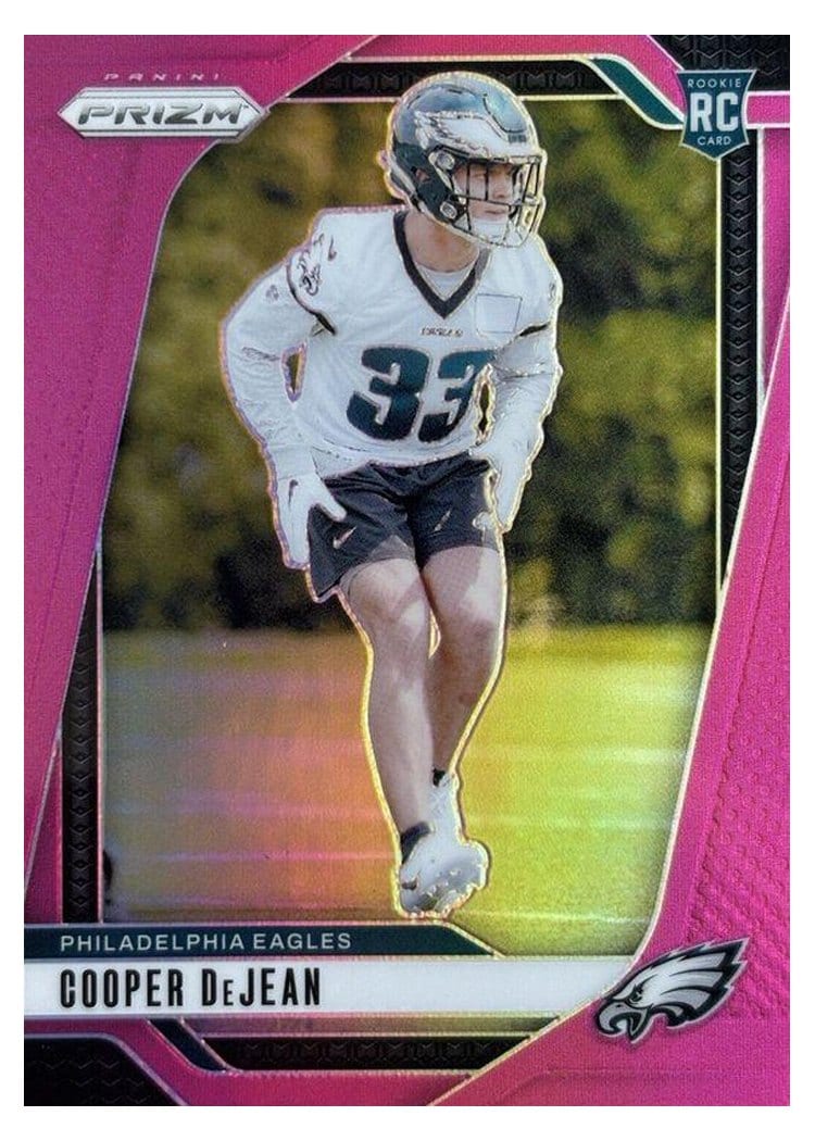 2024 Panini Prizm Base Set Cooper DeJean Pink #321 card