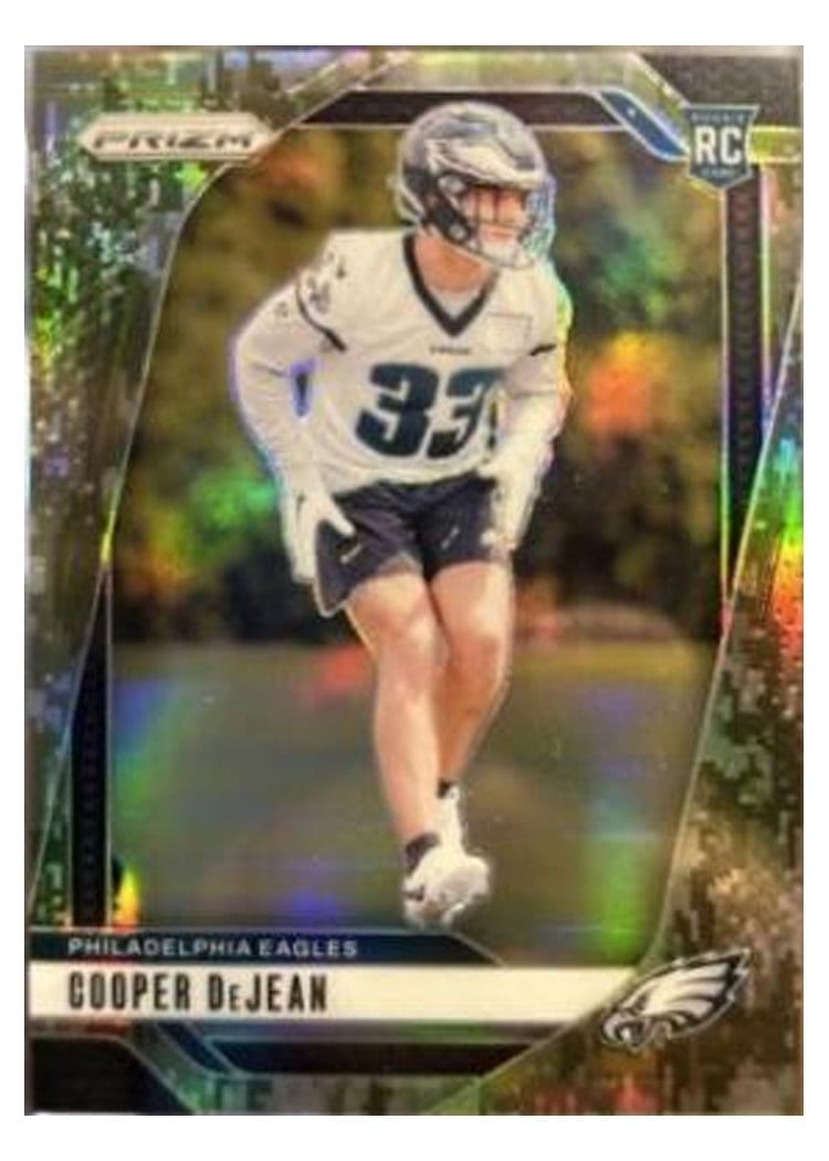 2024 Panini Prizm Base Set Cooper DeJean Forest Camo #321 card