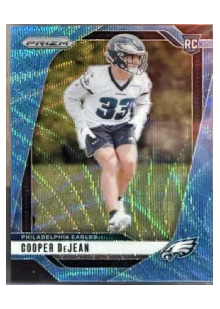 2024 Panini Prizm Base Set Cooper DeJean Blue Wave #321 card