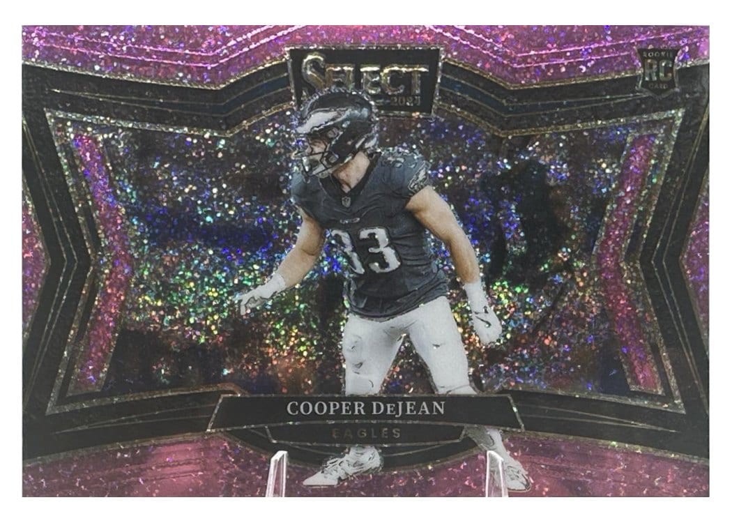 2024 Panini Select Base Set Cooper DeJean Pink Glitter Prizm #500 card