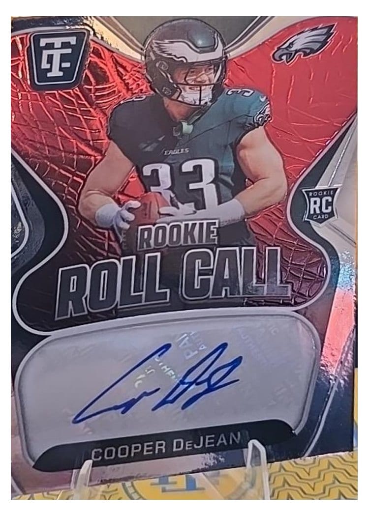 2024 Panini Totally Certified Rookie Roll Call Cooper DeJean #10 card