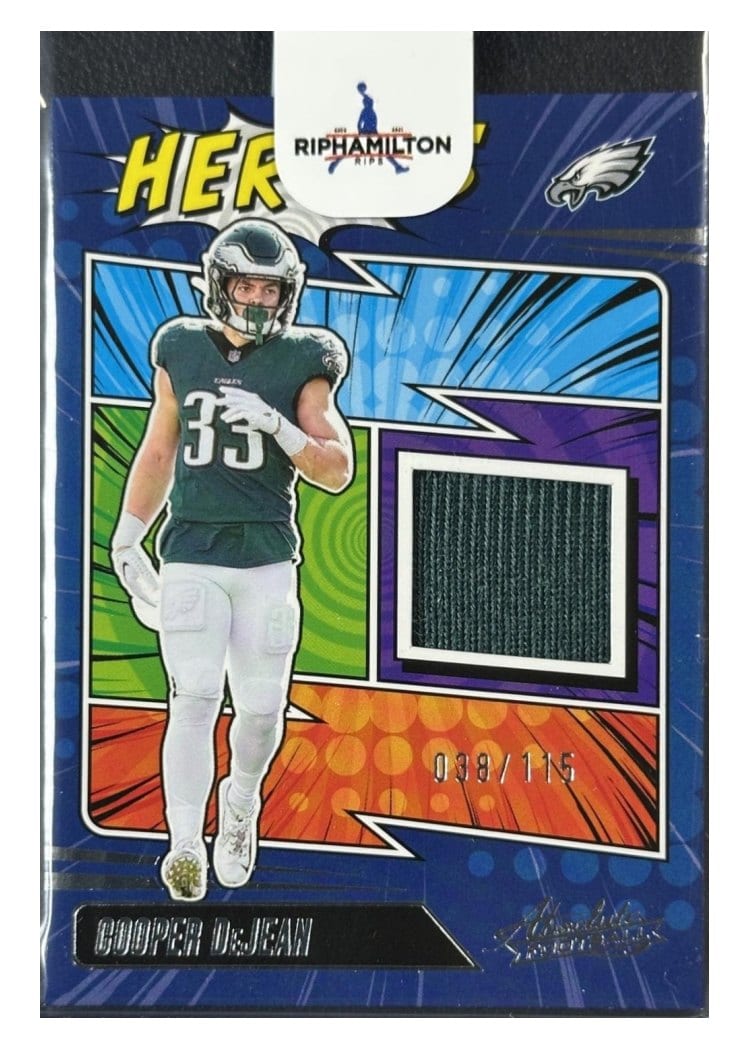 2025 Panini Absolute Absolute Heroes Memorabilia Cooper DeJean #AHM-CDN card