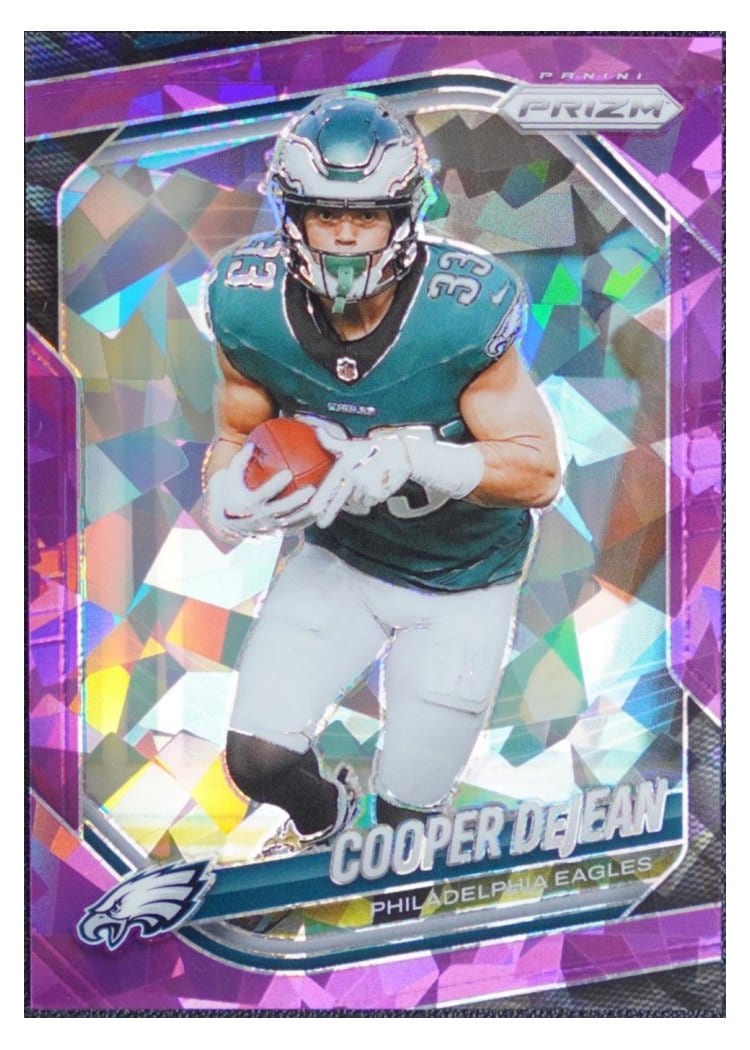 2025 Panini Prizm Base Set Cooper DeJean Purple Ice #170 card