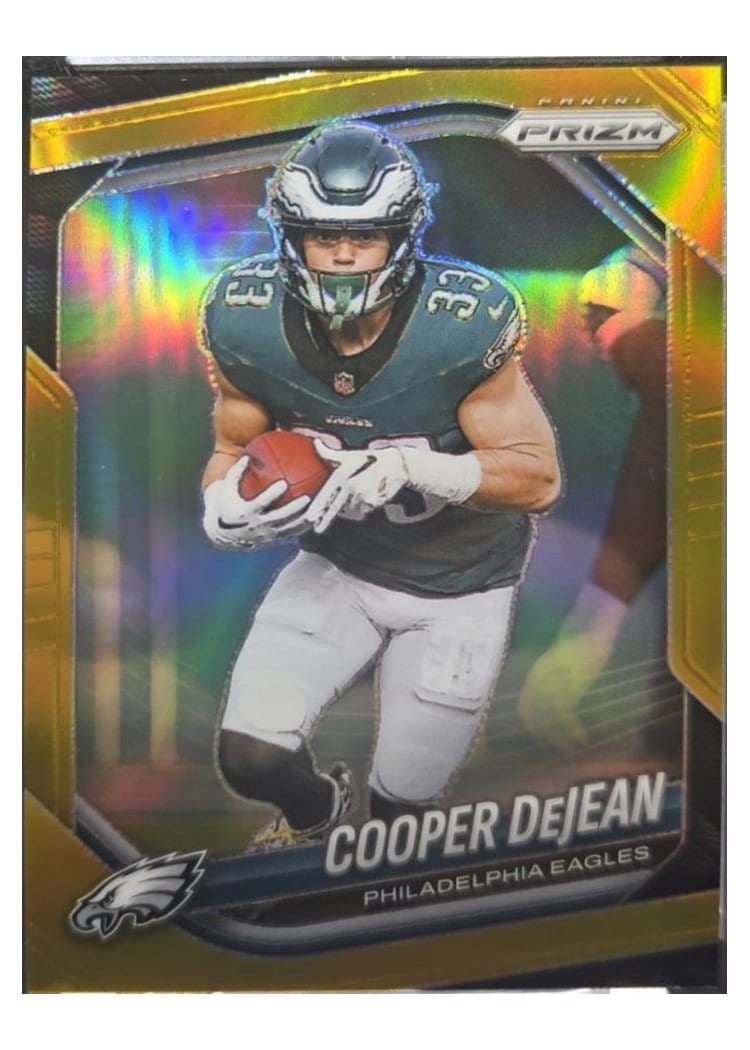 2025 Panini Prizm Base Set Cooper DeJean Gold #170 card