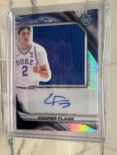 2024-25 Bowman's Best University Prospect Jumbo Relic Autographs Cooper Flagg #PJRA-CF
