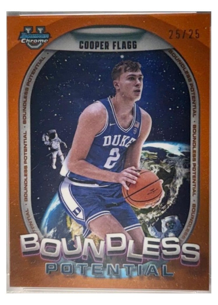 2024-25 Bowman University Chrome Boundless Potential Cooper Flagg #BP-3 card