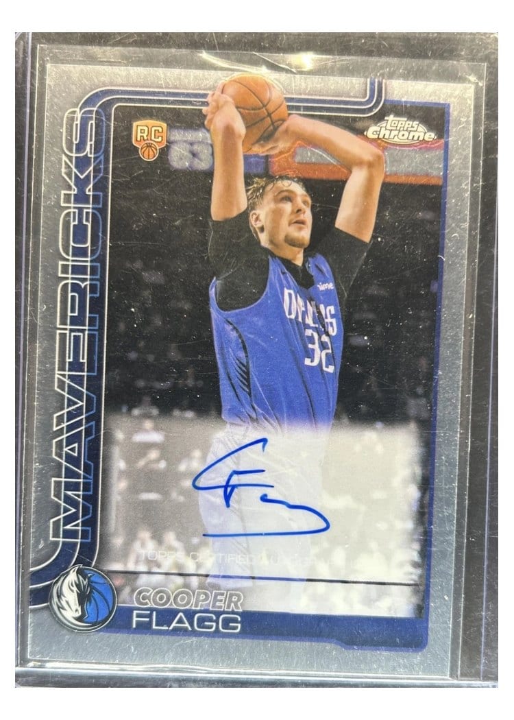 2025-26 Topps Chrome Topps Chrome Autograph Rookies Cooper Flagg #TCAR-CF card