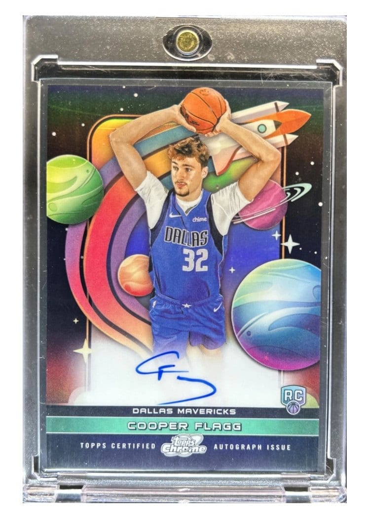 2025-26 Topps Cosmic Chrome First Flight Signatures Cooper Flagg #FF-CF card
