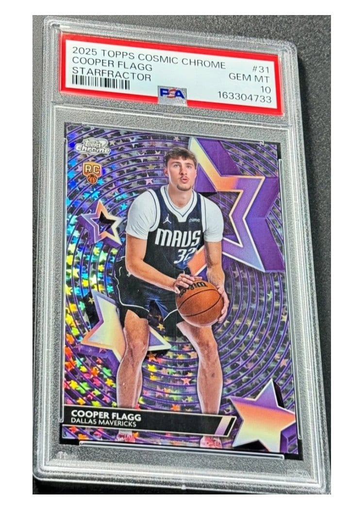 2025-26 Topps Cosmic Chrome StarFractor Cooper Flagg #SF-31 card