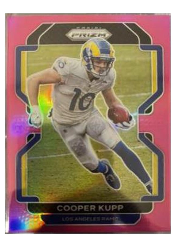2021 Panini Prizm Base Set Cooper Kupp Pink Prizm #63 card