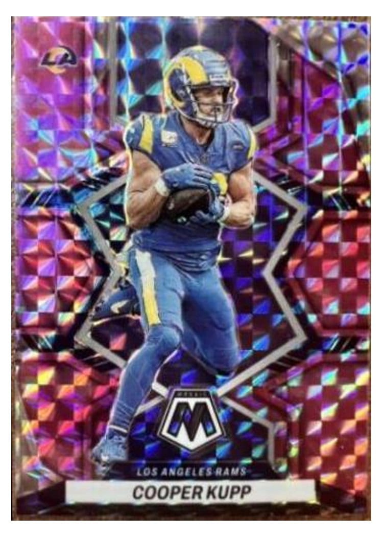 2022 Panini Mosaic Base Set Cooper Kupp Camo Pink #110 card