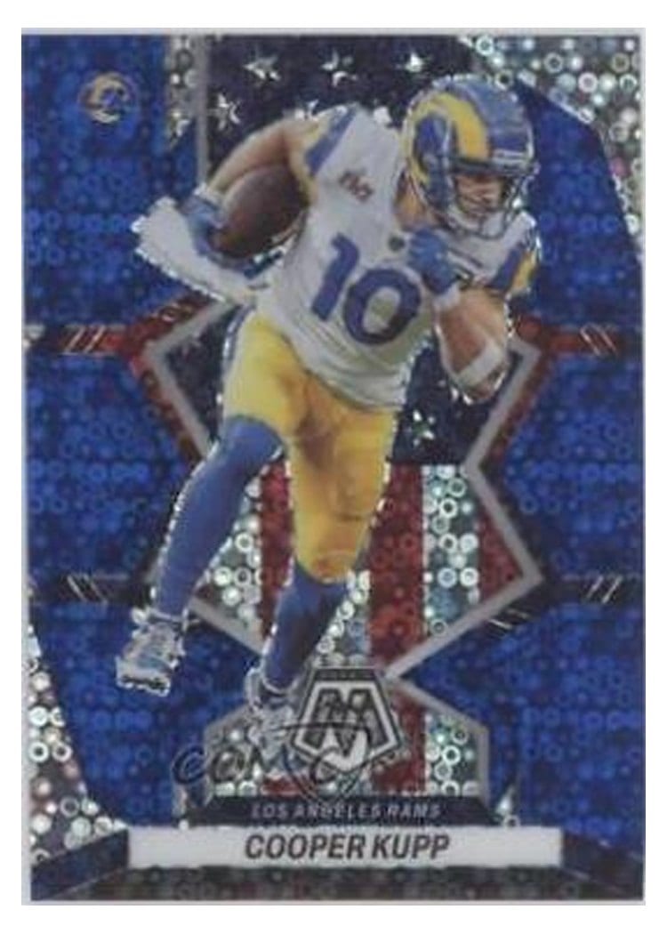 2022 Panini Mosaic Base Set Cooper Kupp No Huddle Blue #262 card