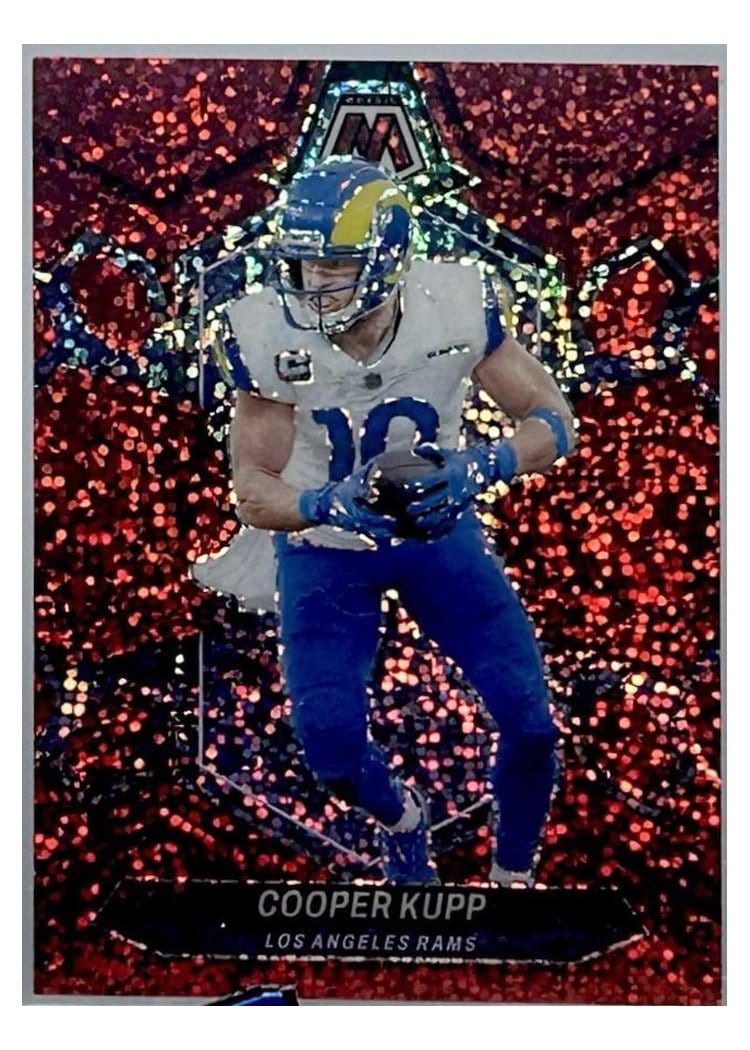 2024 Panini Mosaic Base Set Cooper Kupp Red Sparkle #129 card