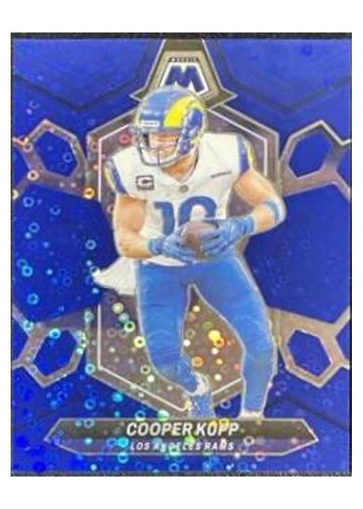 2024 Panini Mosaic Base Set Cooper Kupp No Huddle Blue #129 card