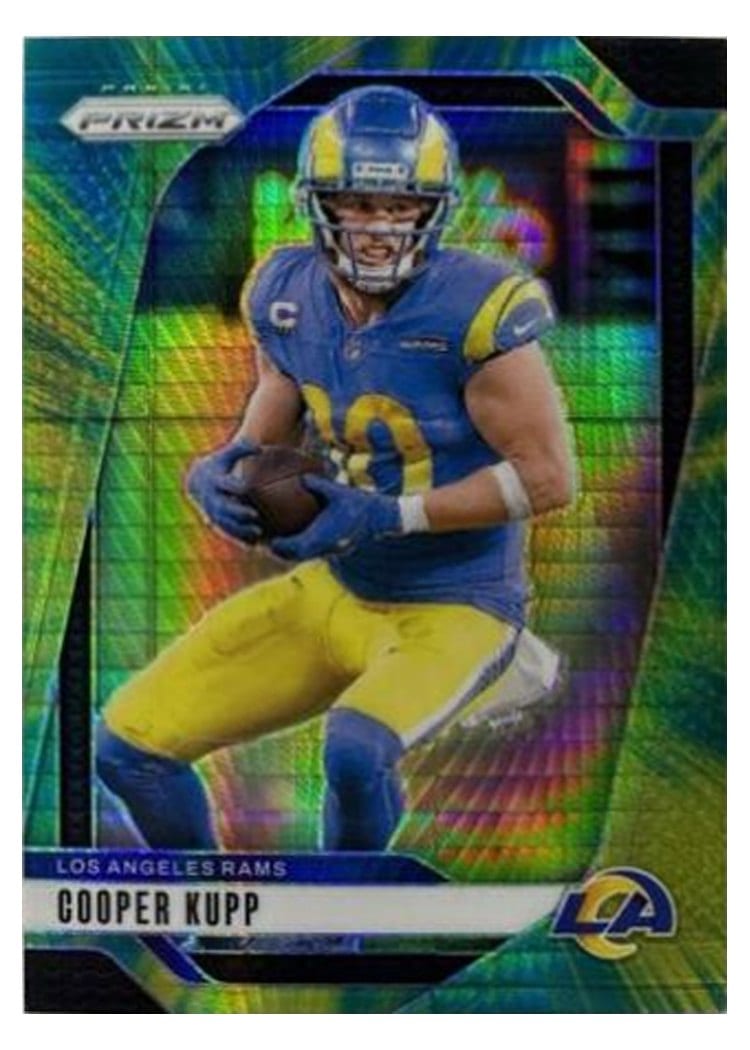 2024 Panini Prizm Base Set Cooper Kupp Choice Blue Yellow Green #169 card