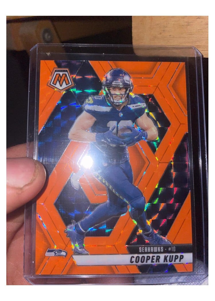 2025 Panini Mosaic Base Set Cooper Kupp Orange Fluorescent #60 card