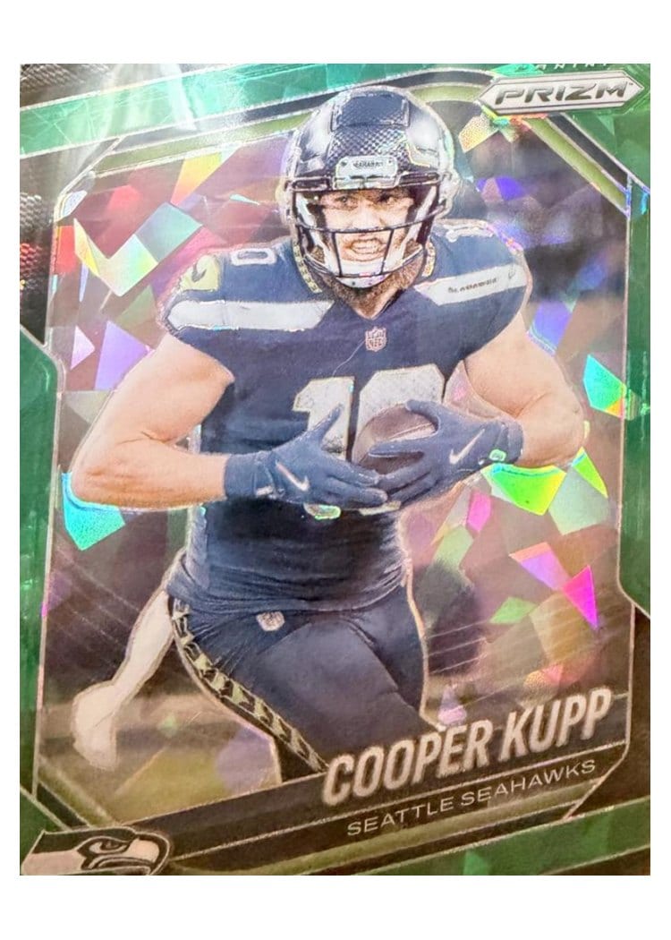 2025 Panini Prizm Base Set Cooper Kupp Green Ice #16 card