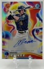 2025 Bowman Chrome Melt Mashers Autographs Cooper Pratt #MMA-CP card