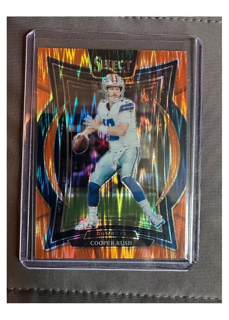 2024 Panini Select Base Set Cooper Rush Orange Prizm Shock #22 card
