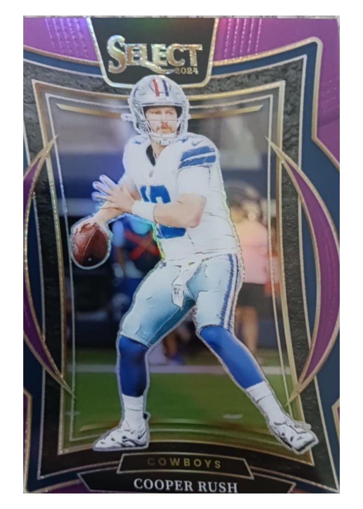 2024 Panini Select Base Set Cooper Rush Purple Prizm #22 card