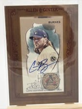 2023 Topps Allen & Ginter Framed Mini Autographs Corbin Burnes #MA-CB card
