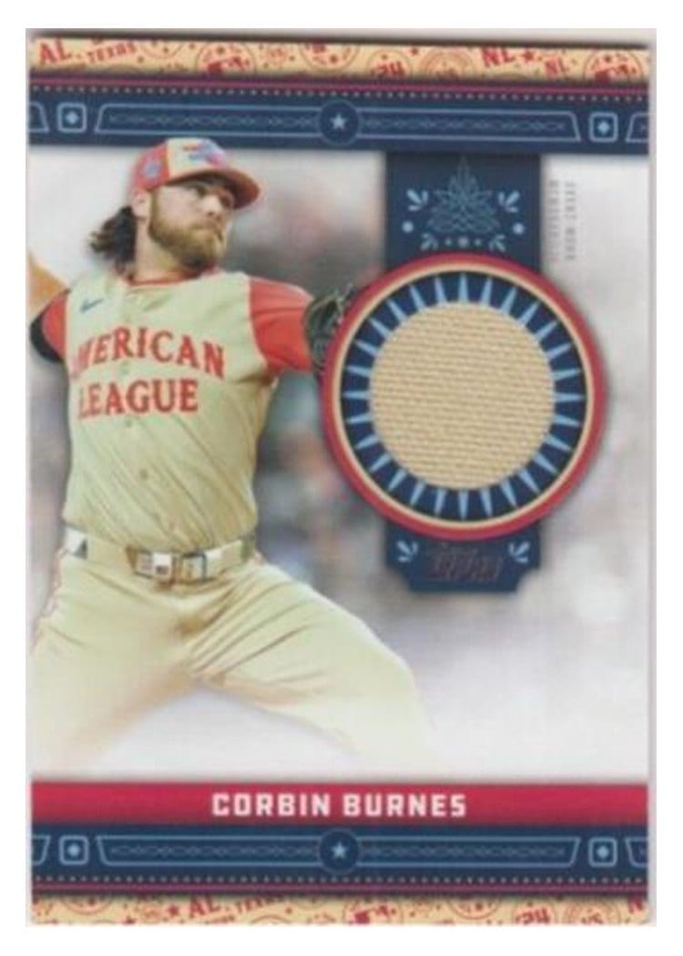 2024 Topps Update All-Star Stitches Relics Corbin Burnes #ASR-CB card