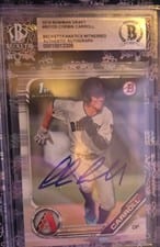 2019 Bowman Draft Chrome Picks Autograph Corbin Carroll #CDA-CC card