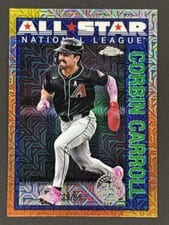 2025 Topps 1990 Topps Baseball All Stars Chrome Refractor Corbin Carroll #90ASC-13 card