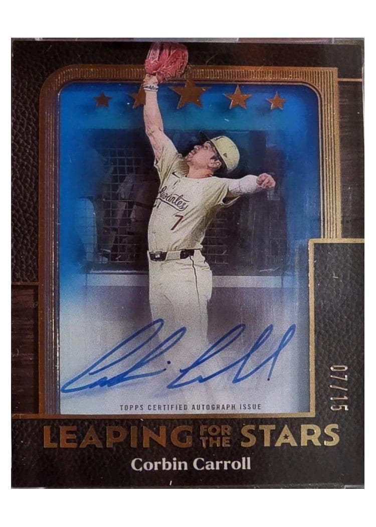 2025 Topps Five Star Leaping for the Stars Autographs Corbin Carroll #LS-CCA card