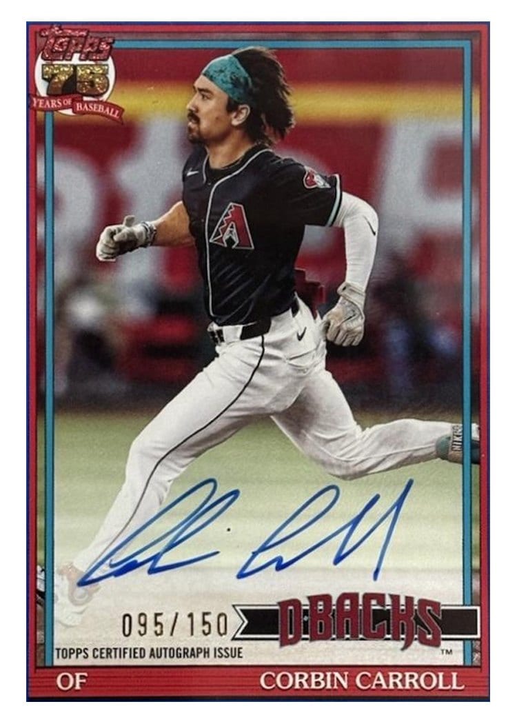 2026 Topps 1991 Topps Autographs Corbin Carroll #91A-CC card