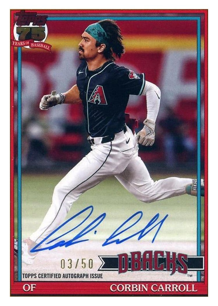 2026 Topps 1991 Topps Autographs Corbin Carroll #91A-CC card