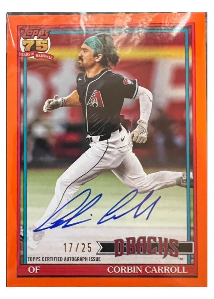 2026 Topps 1991 Topps Autographs Corbin Carroll #91A-CC card