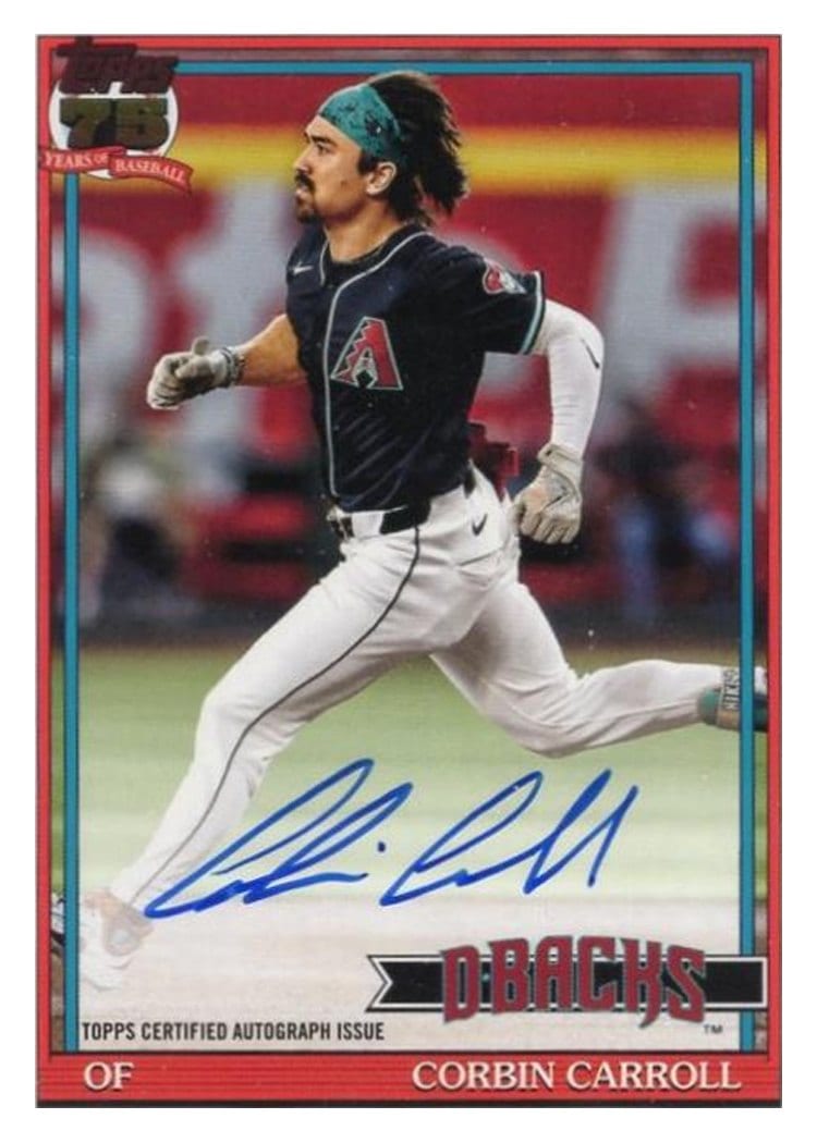 2026 Topps 1991 Topps Autographs Corbin Carroll #91A-CC card